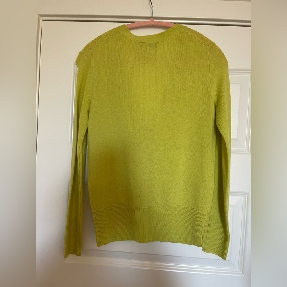 JUICY COUTURE NEON GREEN ZIPPER CARDIGAN SIZE XSMALL EUC (138) - Picture 4 of 6